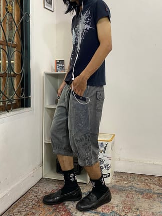 Y2k Jorts jeans graphic unique