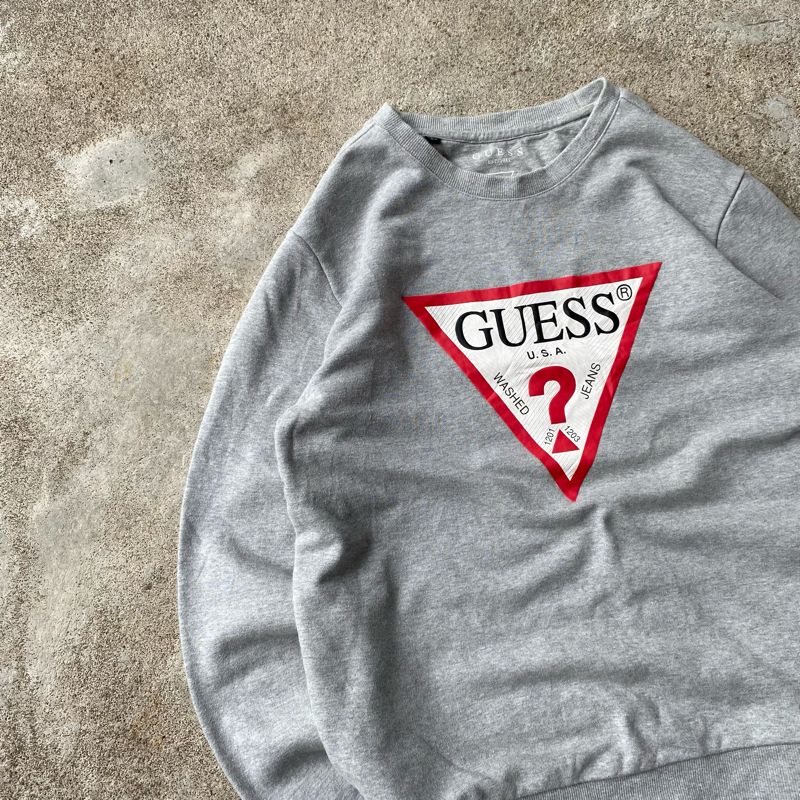 Guess Casual Sweatshirt Pria gray, foto 2