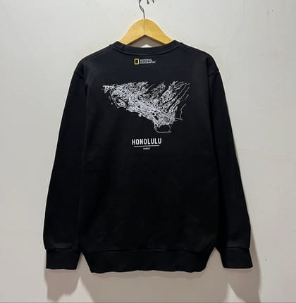 Crewneck National Geographic Honolulu Graphic