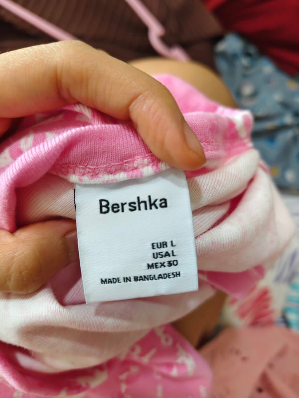 💗[ BERSHKA ] Pink Graphic Tee, foto 2