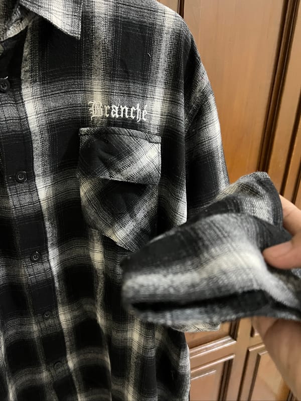 Kemeja flannel oversize, foto 3