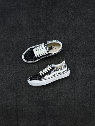Vans SK8-Low Doodle Checkerboard Black White