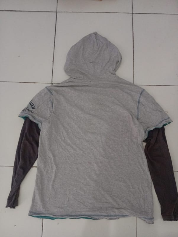 edwin jeans hoodie double layered, foto 4