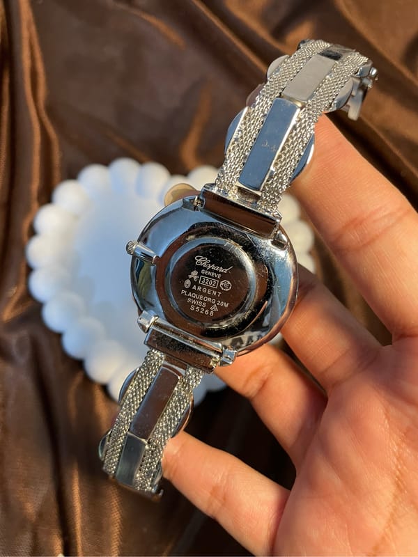 vintage amber bloom watch from chopard, foto 3