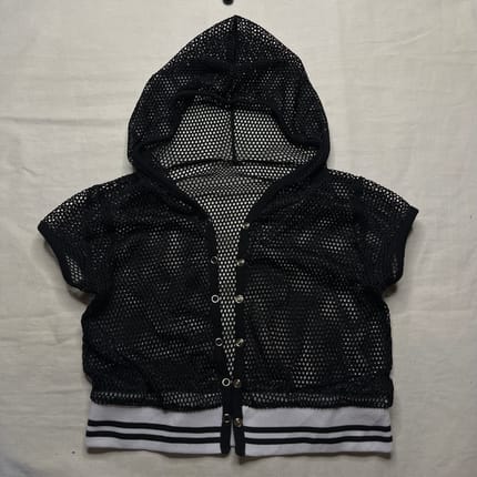 y2k outer noir mesh black