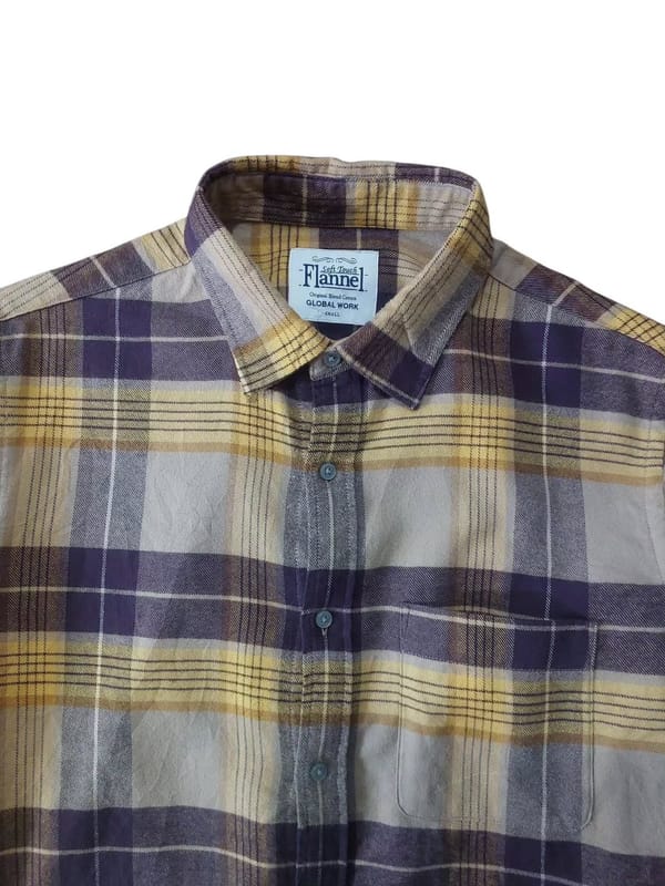 GLOBAL WORK SOFT FLANEL SHIRT SINGLE POCKET, foto 4