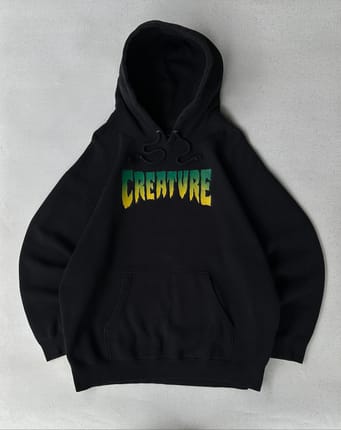 90’s Creature Skateboard OG Logo Hoodie Black