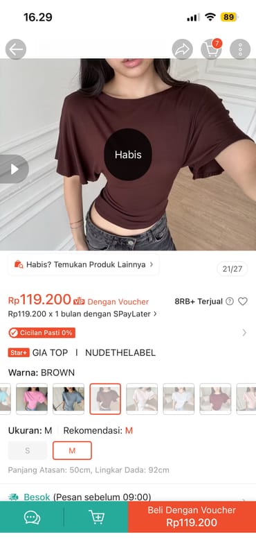 [NEW] Nudethelabel brown gia top, foto 2