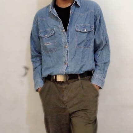 Vintage flannel shirt soft Denim The Hunt classic