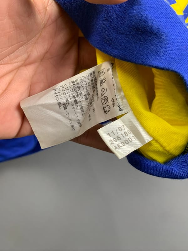 2007 Adidas Brasil Yellow 3 Stripes Tanktop (S), foto 8