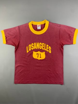 1990s Los Angeles States Ringer Tee (M)