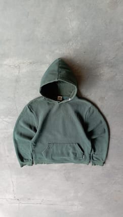 2000's Heavyweight Green Boxy Hoodie