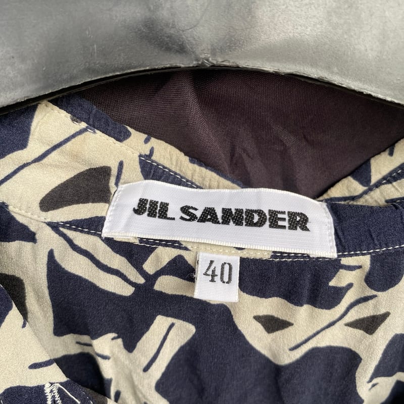 Jil sander abstract geometric silk shirt, foto 3