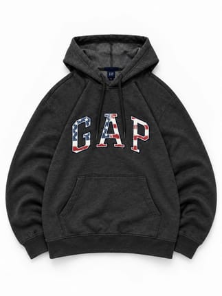 Gap America flag camo embroidery hoodie