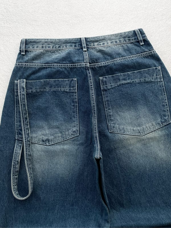 WAD BLUE WASHED BALLOON WIDE JEANS, foto 10