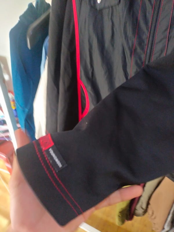 Youngmade Black Full-Zip Utility Jacket with Red Cont, foto 3