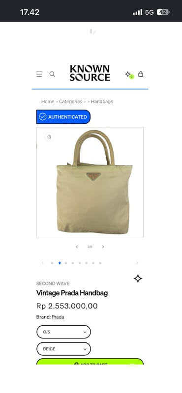 Vintage PRADA Tessuto Nylon Bag, foto 6