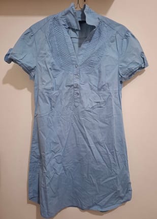 Blue t-shirt dress
