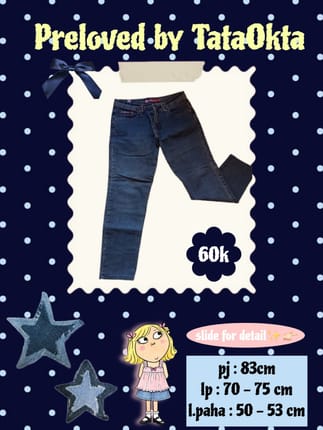 Cropped Straight Jeans ; Preloved by Tata