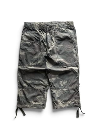 Uniqlo cargo camo capri pants millitary y2k