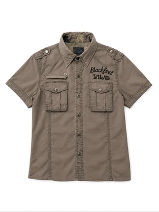 in the attic utility pocket 3d embroidery shirt.