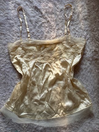 vintage butter yellow tank