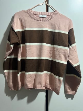 knit halus salur kombinasi by Ounie