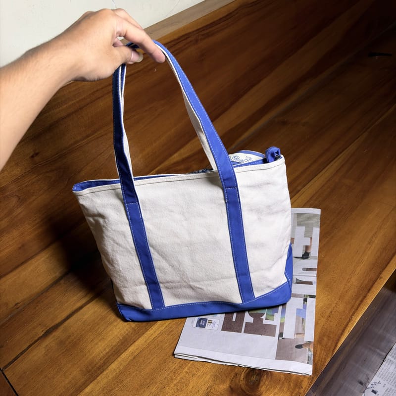 Canvas zip tote bag, foto 2