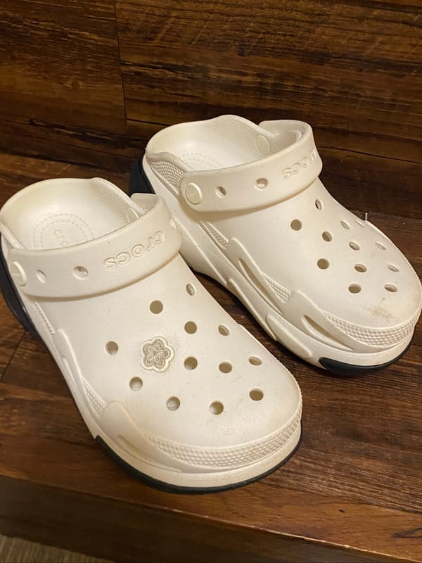 Crocs Bubble Crush Clog White Black 210061-100, foto 3