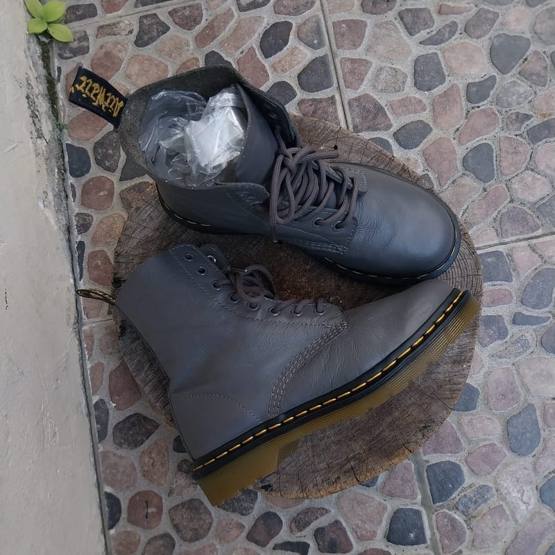 Sepatu boots docmart pascal 37 38 grey, foto 7