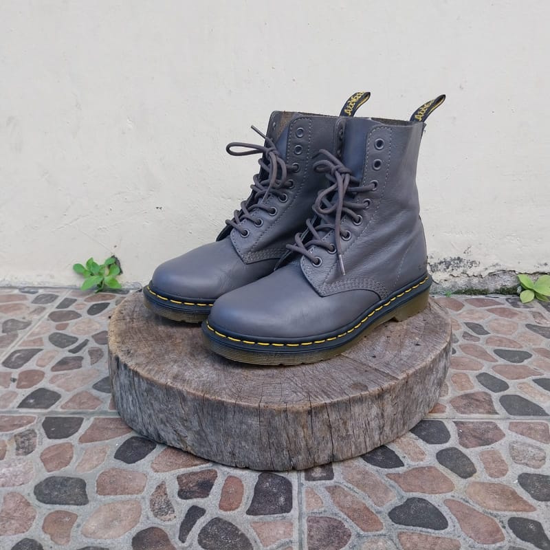 Sepatu boots docmart pascal 37 38 grey, foto 3
