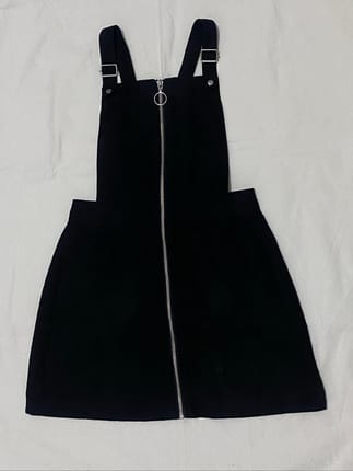H&M black dresses velvet/suede