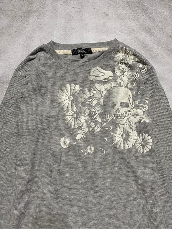 ݁ᛪ༙ Skulls graphics long sleeve ݁ᛪ༙, foto 5
