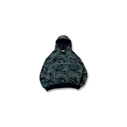 HOODIE CAMO DARK ARMY - Boxy Oversized Fit