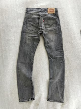 levi's 505 grey made in japan selvedge