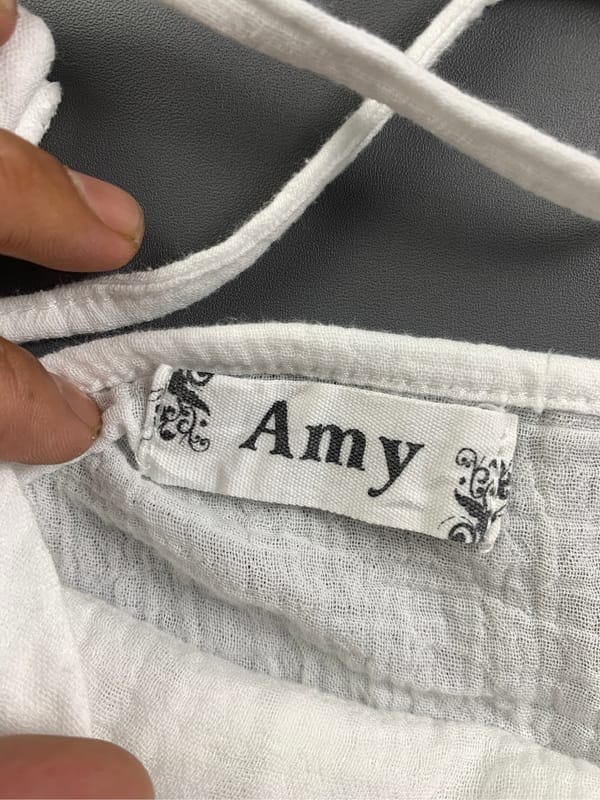 Amy White Ruffle Cami Top (L), foto 7