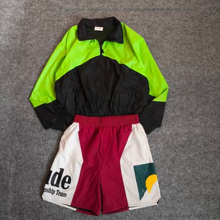 RHUDE 1 set jacket + shot pants celpen