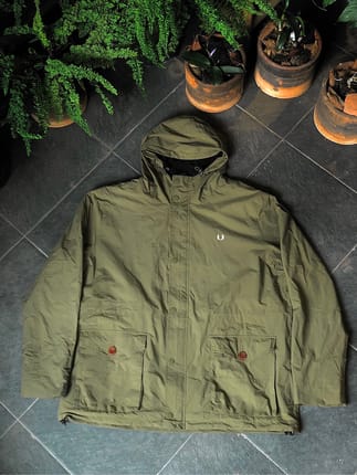 Fred Perry Ripstop Shell Olivegreen Parka Jacket