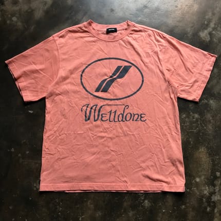 WE11DONE REFLECTIVE LOGO TEE