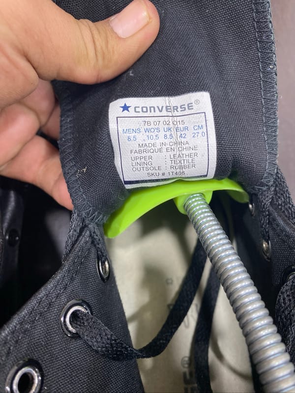 Converse black mono leather, foto 7