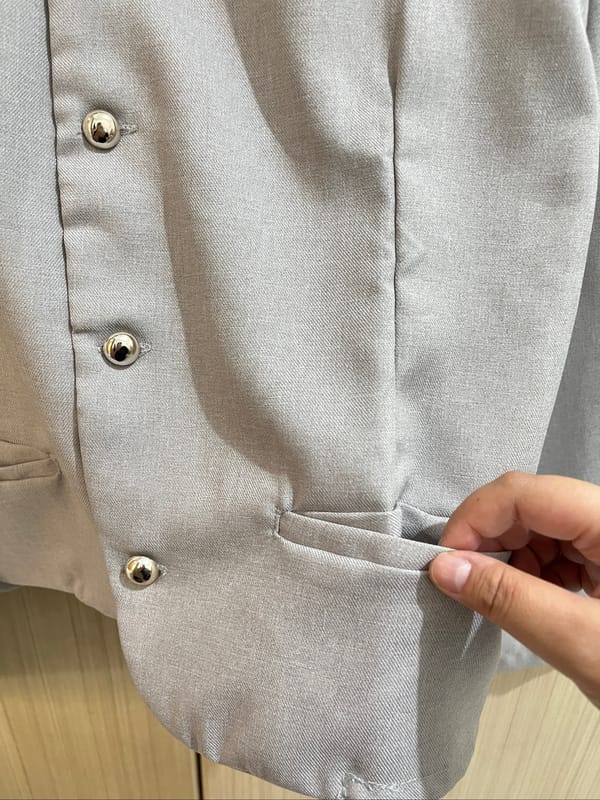 Office Blazer Top - Grey, foto 4