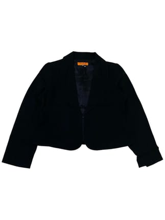 2000s Balmain Paris Cropped Shawl Collar Blazer