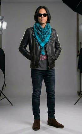 Syal sorban shemagh keffiyeh katun impor