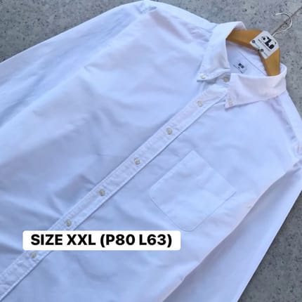 Kemeja Putih Oxford Uniqlo (XXL)