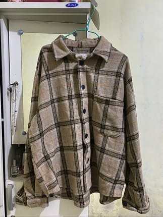 GOAT Kemeja Flanel Casual Wol Tebal