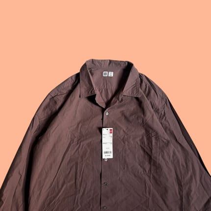 Kemeja Uniqlo U Open Collar Size XL Superb Like New Conditio