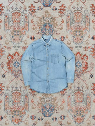 Kemeja Denim Uniqlo Original Light blue | Vintage Casual