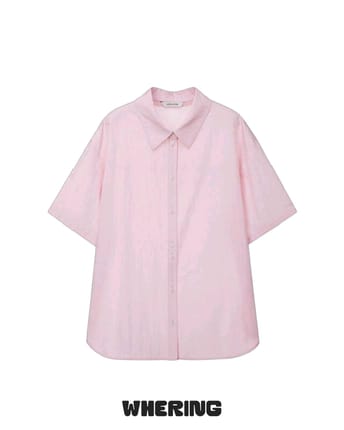 uniql* kemeja pendek pink