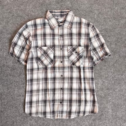 Issey miyake Tete homme plaid tartan veterano shirt kemeja
