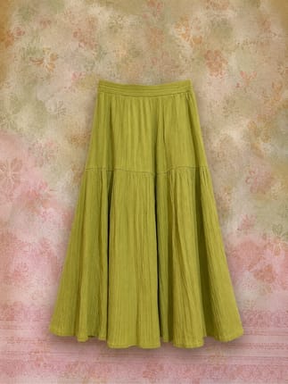 FLOWY SKIRT BY DRESKIP JON IN LIGHT OLIVE COLOUR(Soo cute)